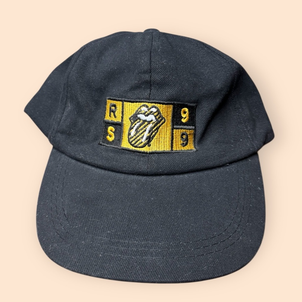 Vintage Rolling Stones 1999 No Security Tour Hat Black Vtg 90s